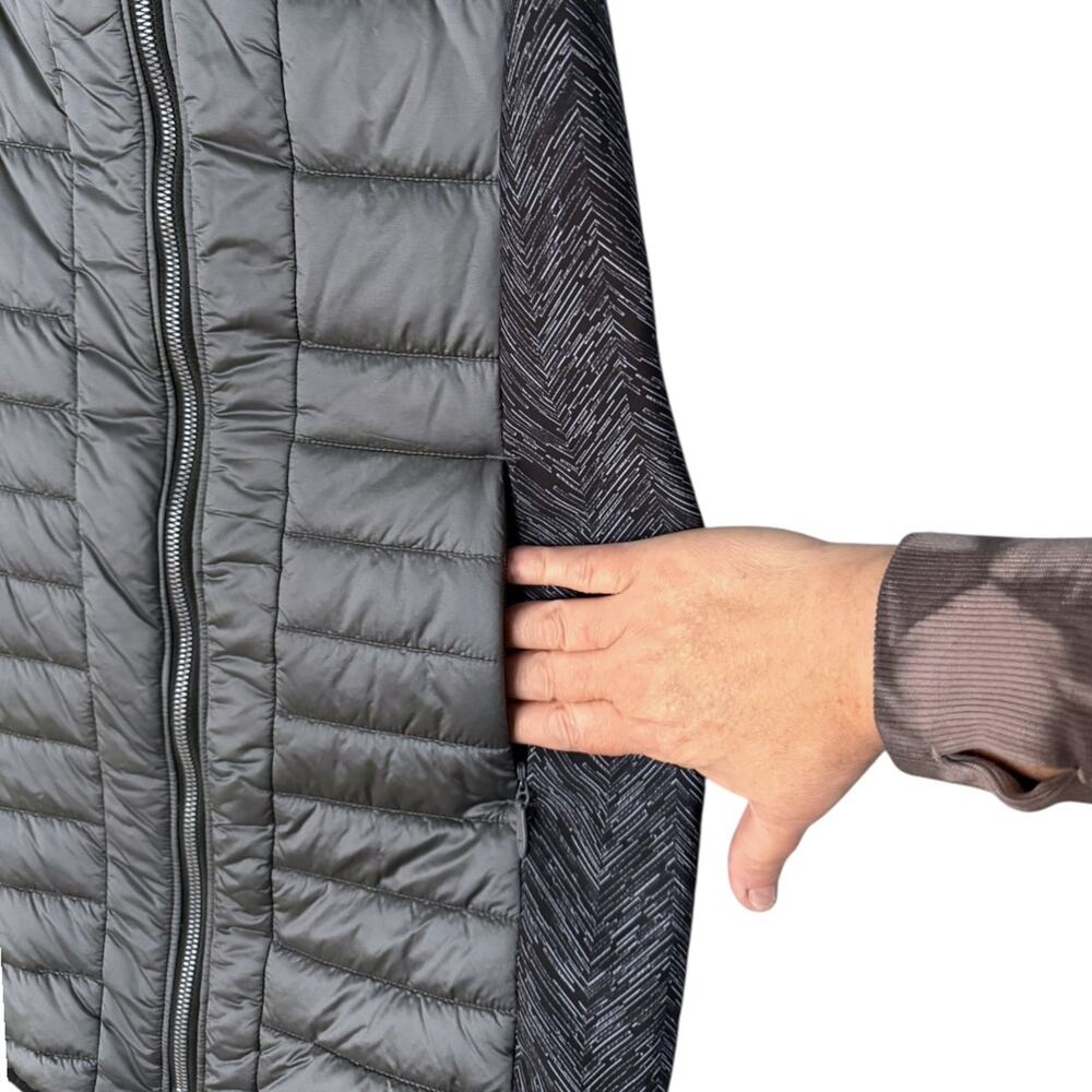 Obermeyer Miriam Hybrid Vest Women's XS Grey Hooded Water-Resistant Stretch - Picture 5 of 10